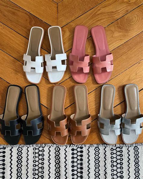 hermes oran sandals ostrich|hermes oran sandal size chart.